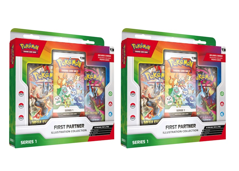 2026 Pok¨¦mon First Partner Illustration Collection Series 1 Box 2x Lot