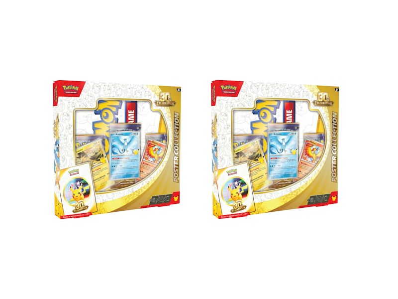 2026 Pok¨¦mon Mega Evolution 30th Celebration Poster Collection 2x Lot