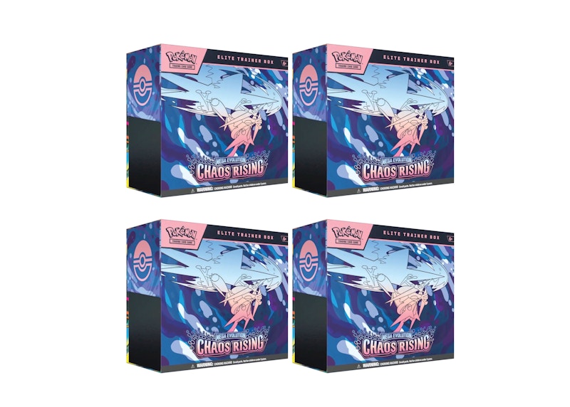 2026 Pok¨¦mon Mega Evolution Chaos Rising Elite Trainer Box 4x Lot