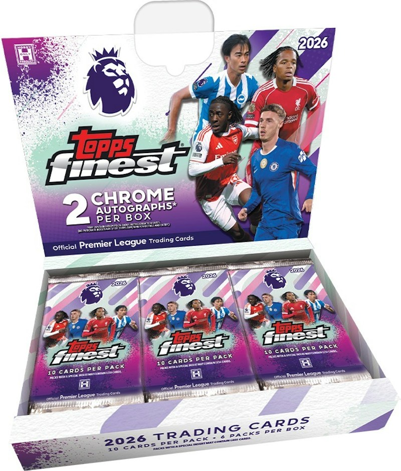 2026 Topps Finest Premier League Soccer Hobby Box