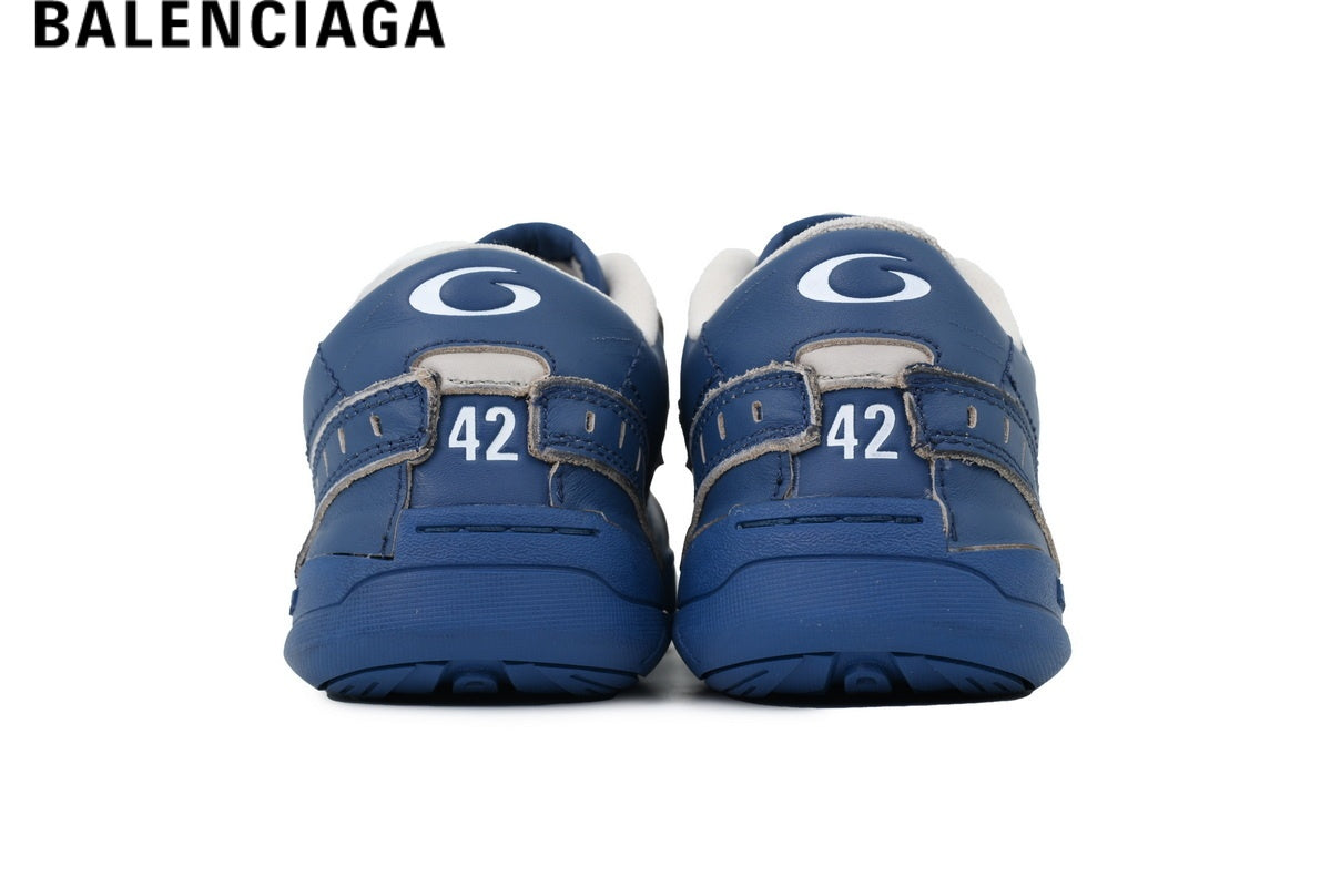 Balenciaga Skate men's shoes women sneakers - Blue