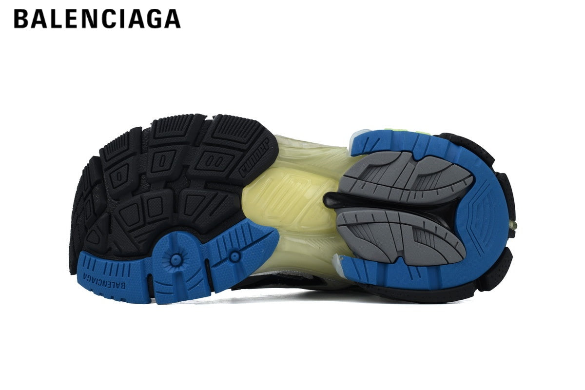 Balenciaga Runner men's shoes women sneakers ¡ª Green / Blue / Black