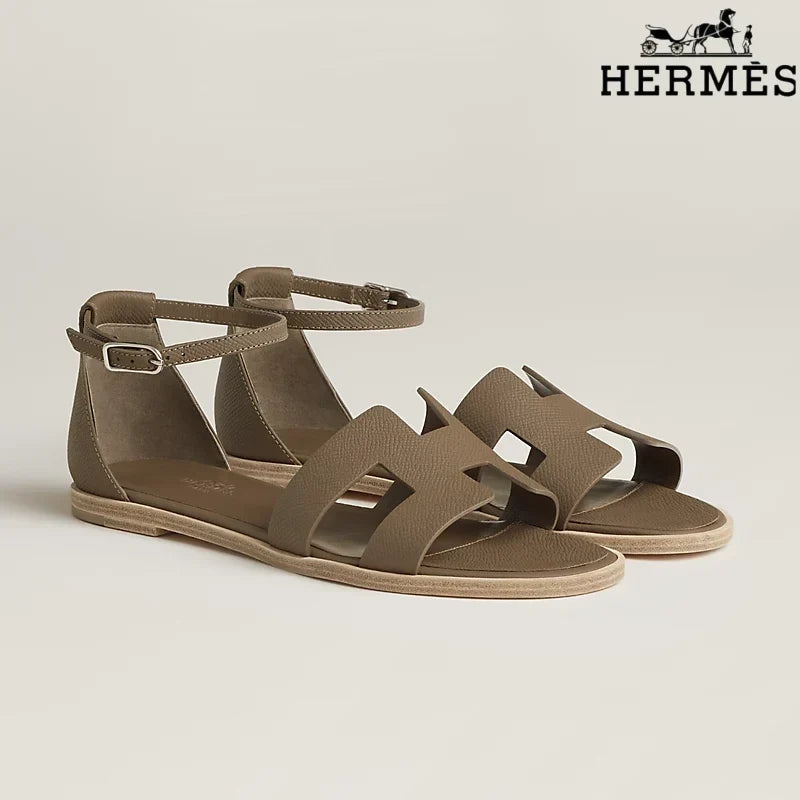 Herm¨¨s Santorini Taupe Flat Sandals