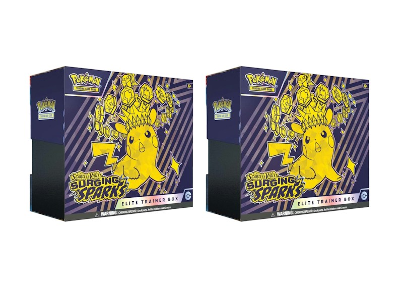 Pok¨¦mon Scarlet & Violet Surging Sparks Elite Trainer Box 2x Lot