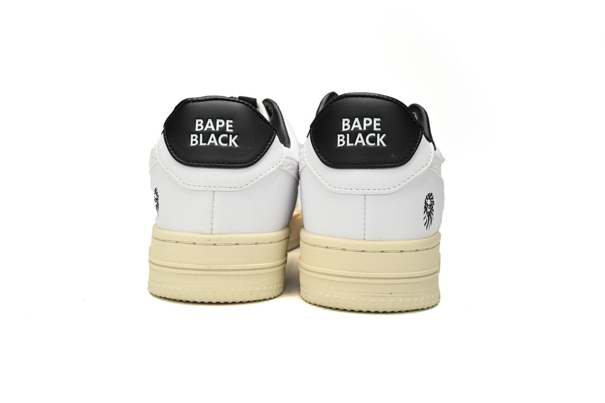 A BATHING APE BAPE STA White & Cream Sneakers | Women's & Men's Skate-Inspired Shoes