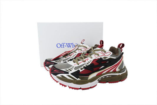 Off-White Be Right Back Women's Men's Black, Red & Olive Chunky Sneakers