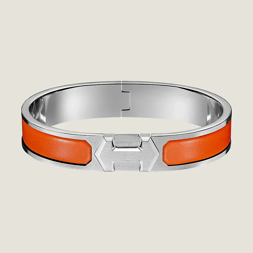 Hermes Super Orange 18K Gold Bracelet