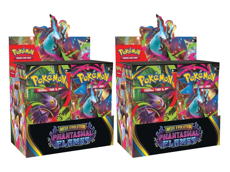 2025 Pok¨¦mon Mega Evolution Phantasmal Flames Booster Box 2x Lot