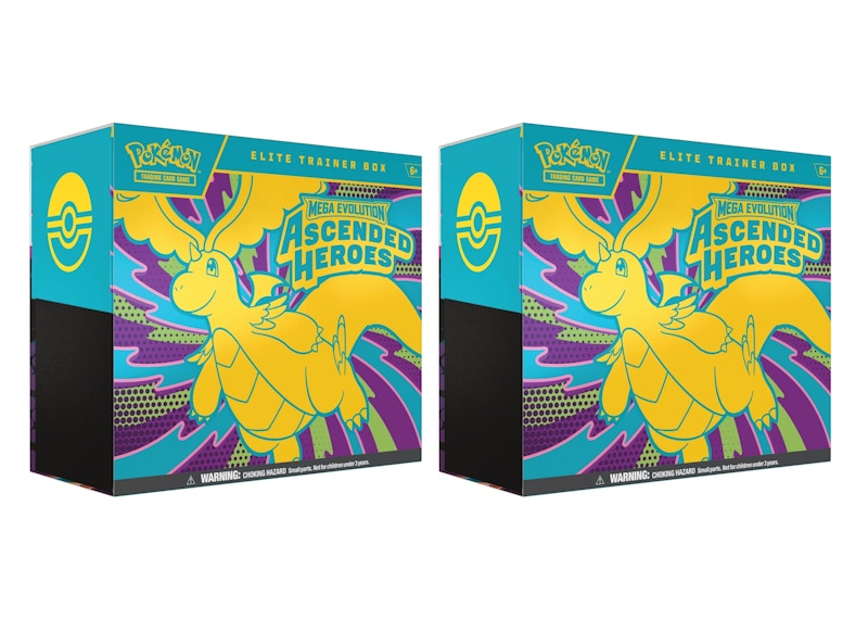 2026 Pok¨¦mon Mega Evolution Ascended Heroes Elite Trainer Box 2x Lot