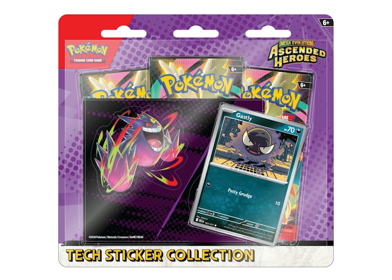 2026 Pok¨¦mon Mega Evolution Ascended Heroes Gastly Tech Sticker Collection