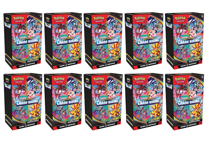 2026 Pok¨¦mon Mega Evolution Chaos Rising Booster Bundle 10x Lot