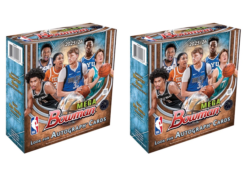 2025/26 Topps Bowman Basketball Mega Box 2x Lot