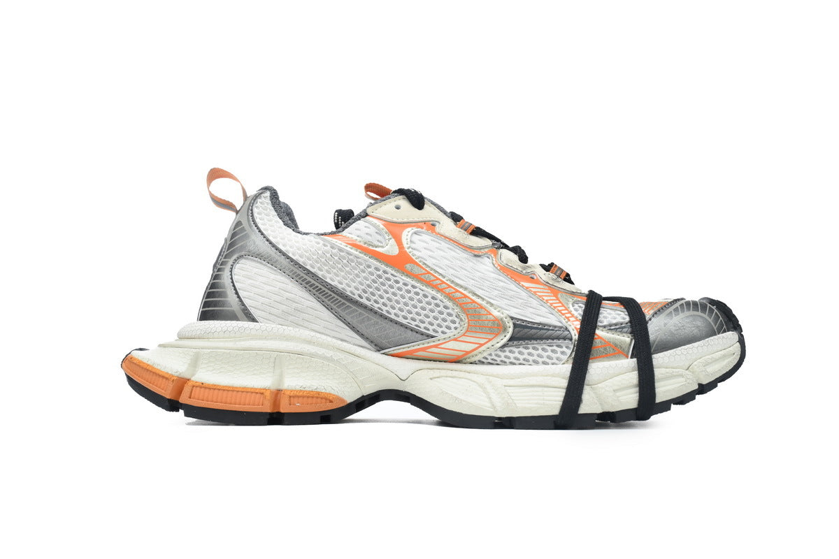Balenciaga men's shoes Track 3XL Sneaker ¨C Low-Top Chunky Sole runners White-orange