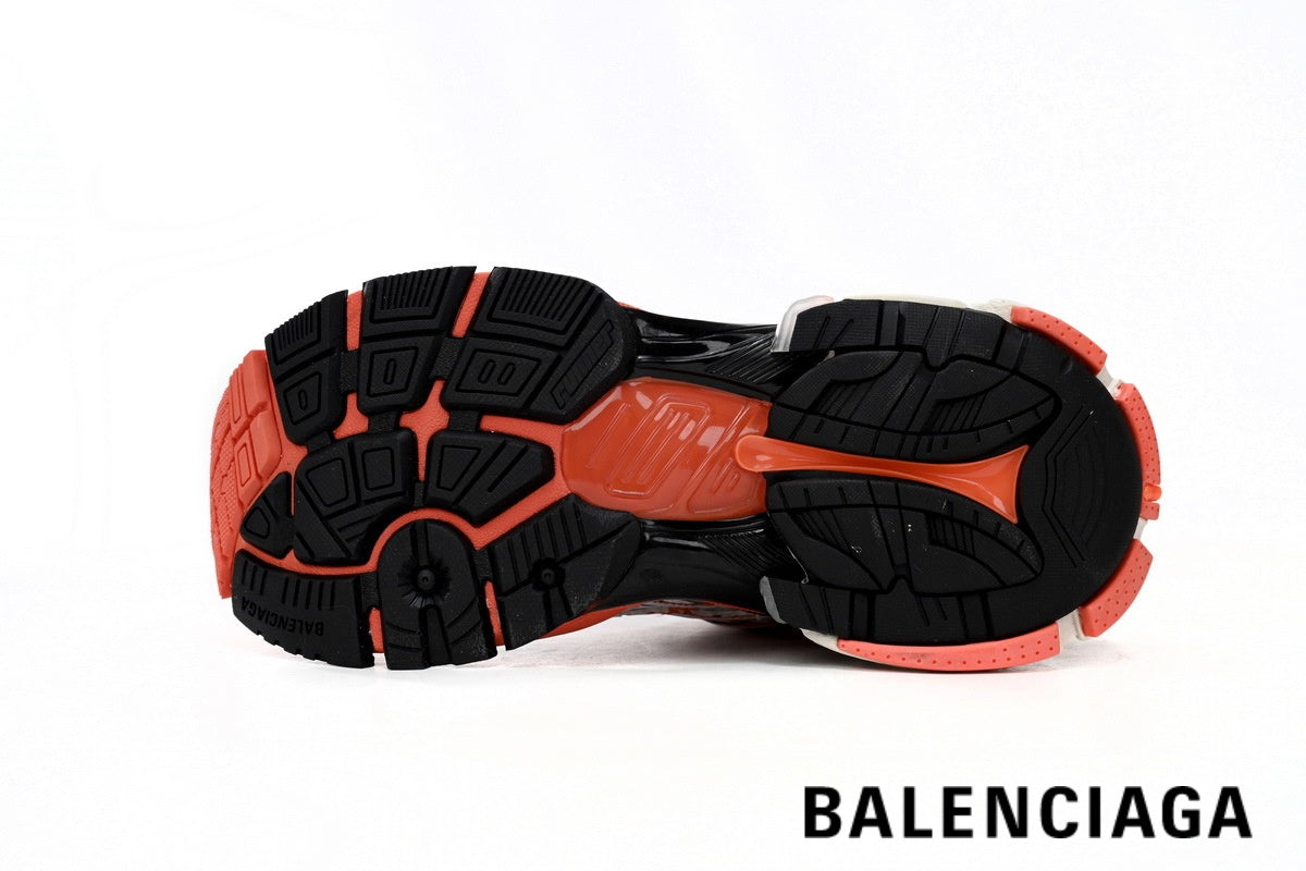 Balenciaga Runner men's shoes  women sneakers ¨C White, Black & Orange