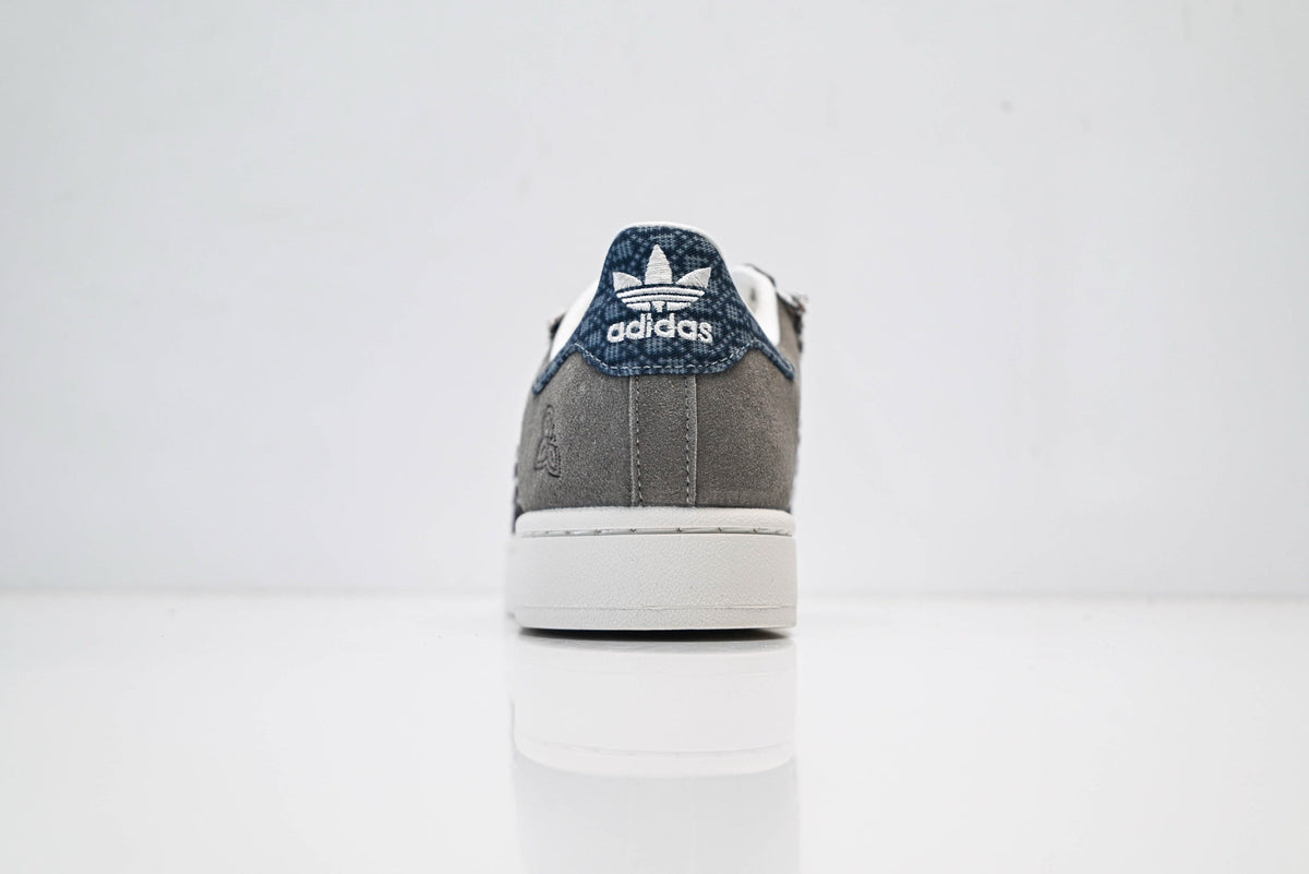 adidas Originals Superstar ¨C Grey Suede with Multi-Color Webbing & White Shell Toe