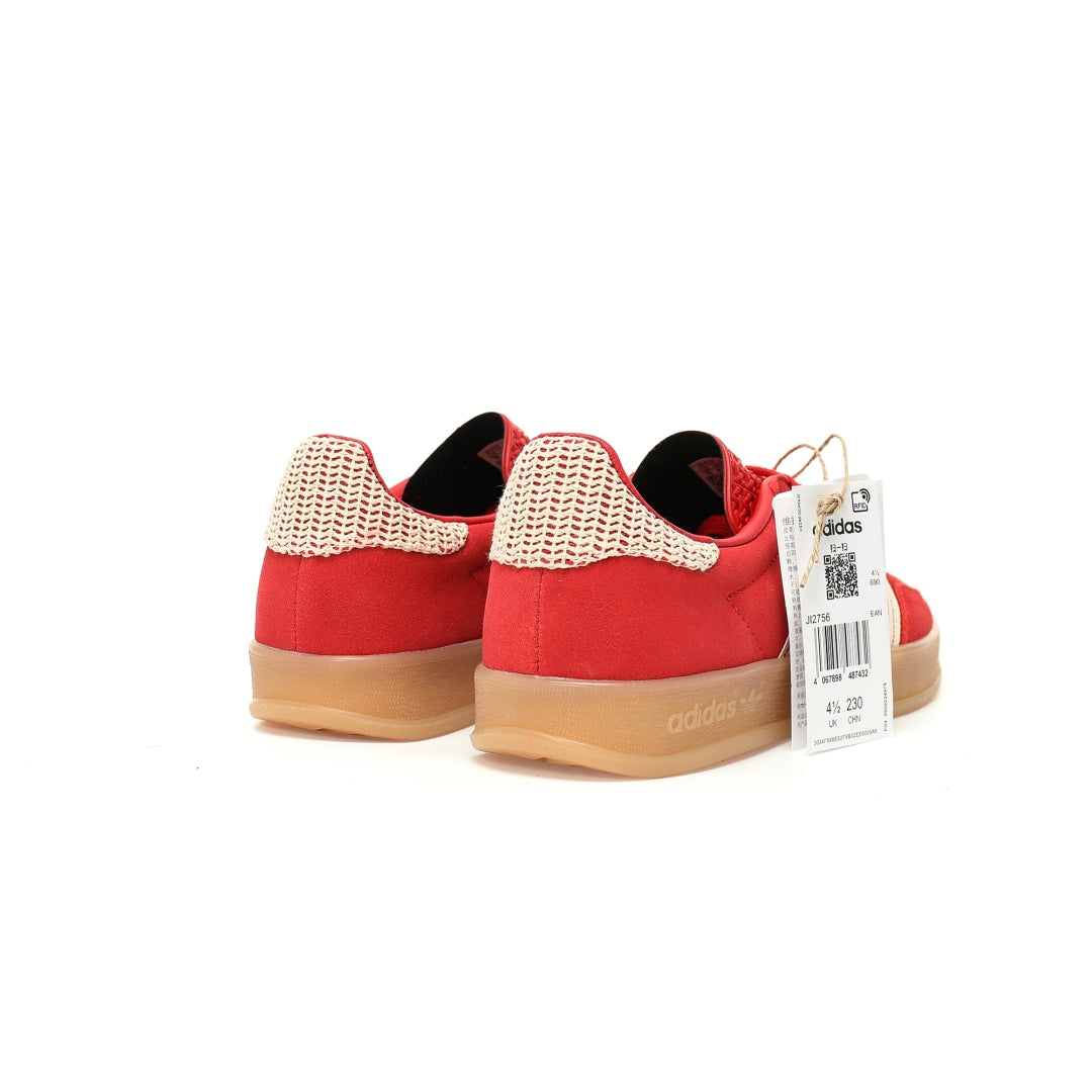 Adidas Originals Gazelle Indoor ¨C Red Crochet / Beige Gum Low-Top Sneakers