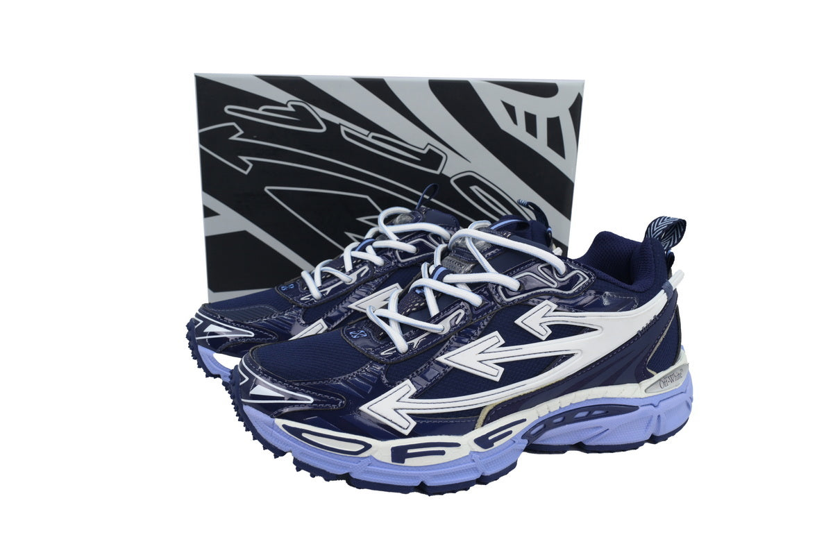 Off-White Be Right Back Women's Men's Navy & Lilac Chunky Sneakers