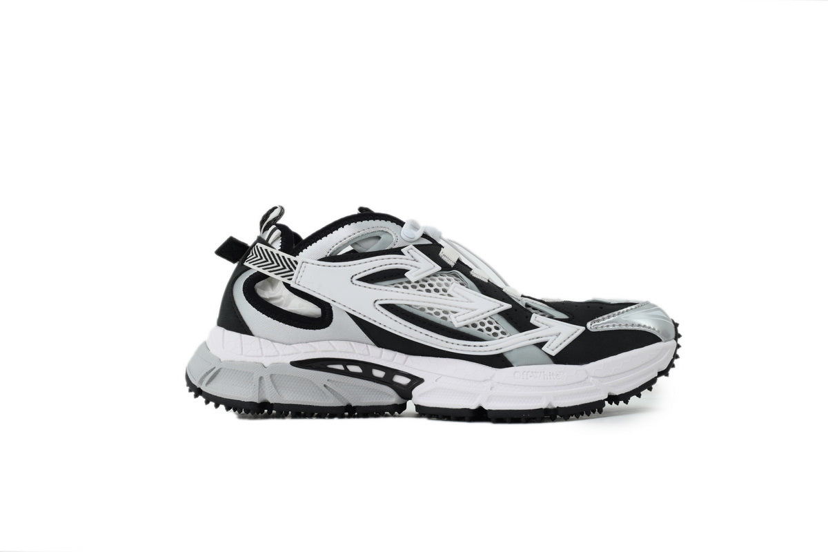 Off-White Be Right Back Women's Men's Black & Silver Chunky Sneakers