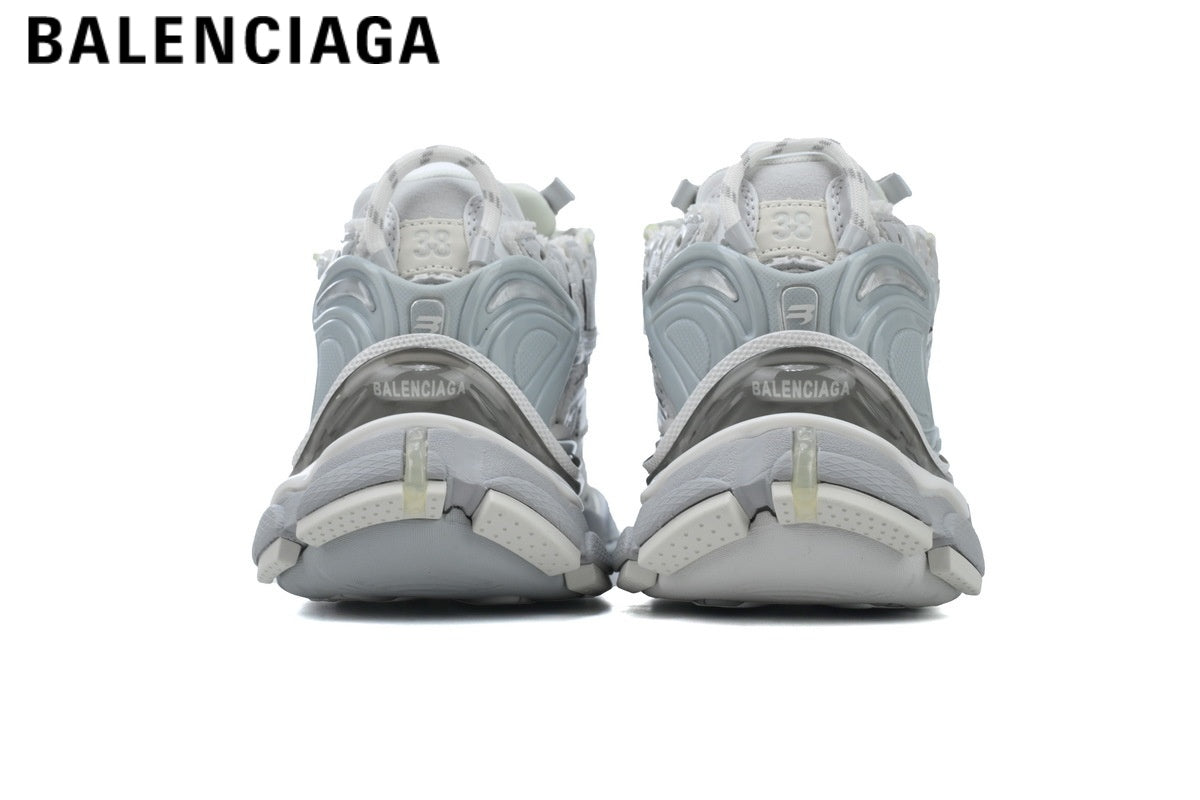 Balenciaga Runner men's shoes  women sneakers ¡ª White / Light Gray
