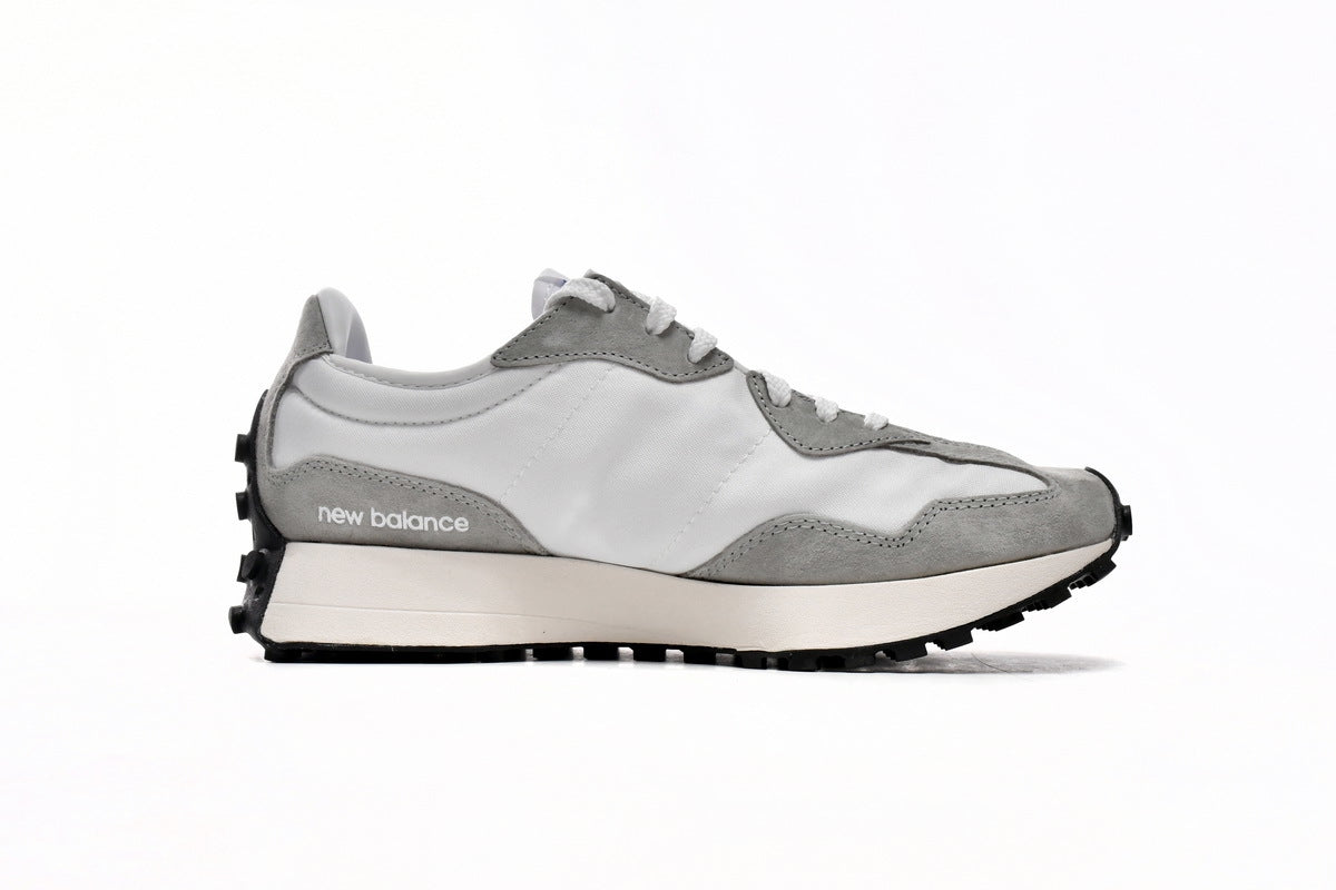 New Balance 327 Women's & Men's Retro Sneakers - Grey & White N Logo