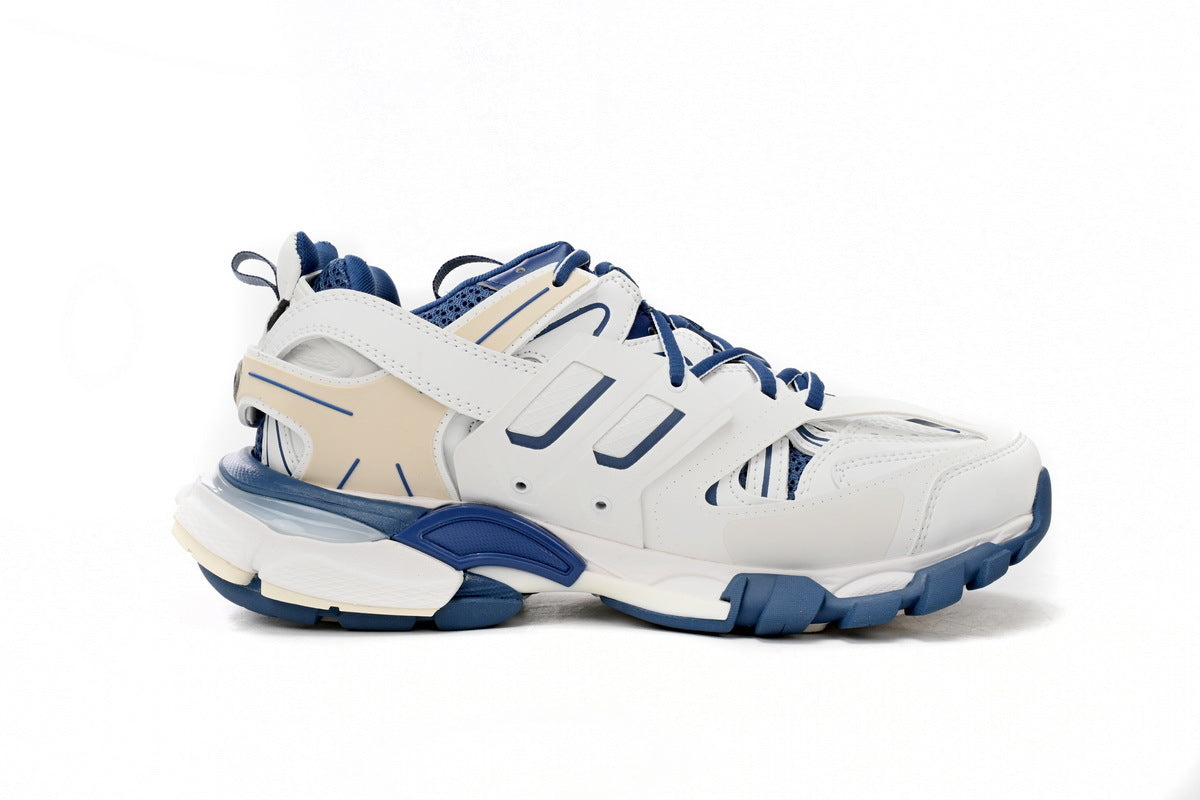 Balenciaga men's shoes Track Sneaker balenciaga runners White and blue