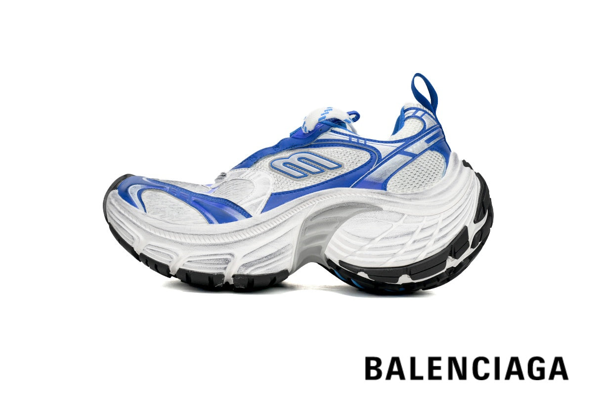 Balenciaga Runner men's shoes  women sneakers ¨C White & Blue