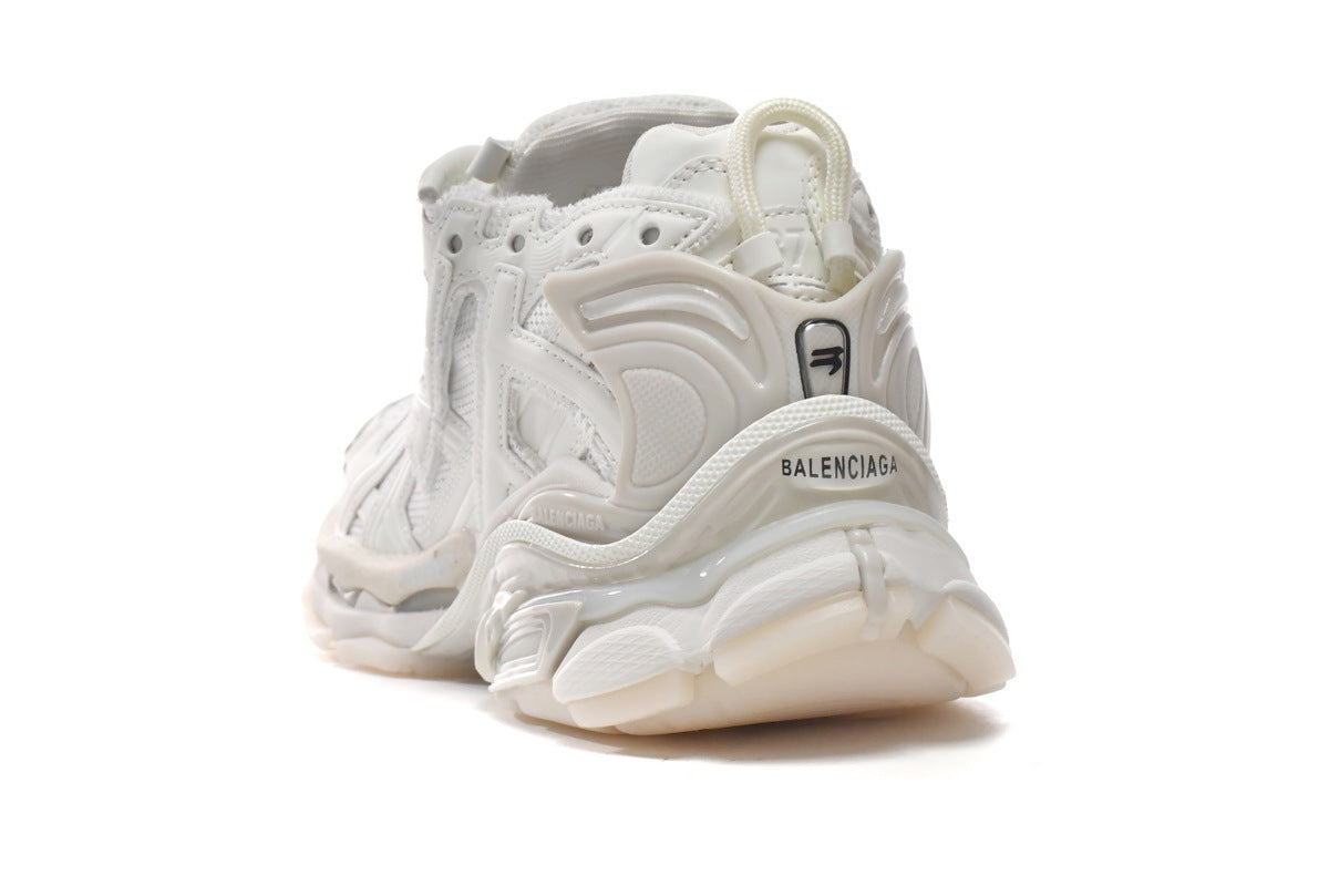 Balenciaga men's shoes Track Runner Sneaker ¨C Distressed Low-Top balenciaga runners  White