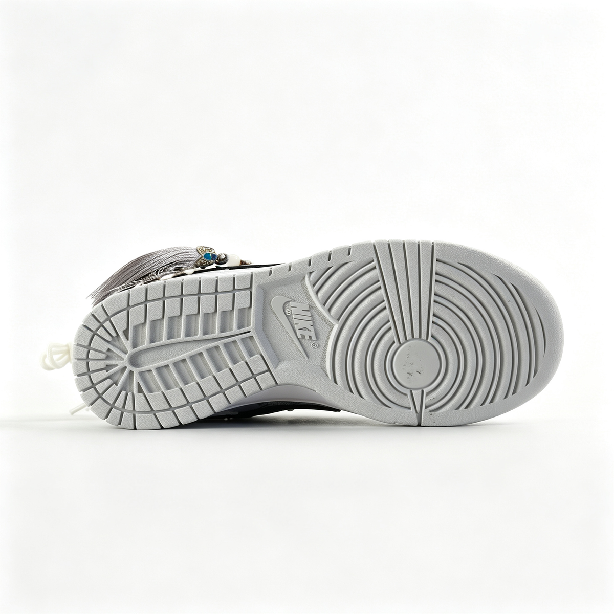 Nike Dunk Low 'Eastern' ¨C Custom White & Black Chinese-Style Pattern Deconstructed Sneakers