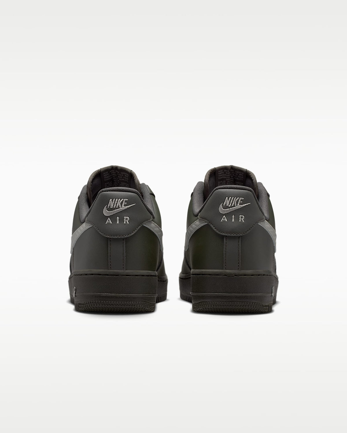 Nike Air Force 1 '07 Dark Olive Grey and Black Sneakers mens low top shoes