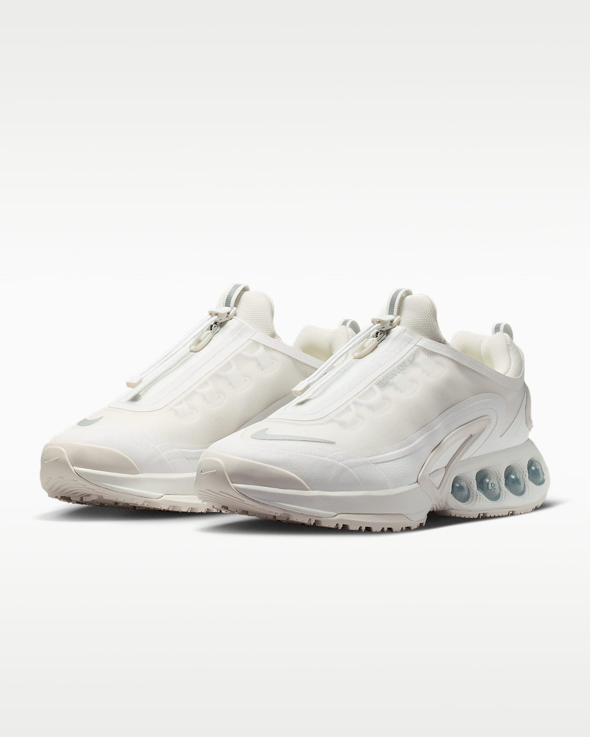 Nike Air Max DN Roam ¨C White / Off-White Mesh Athletic Sneakers