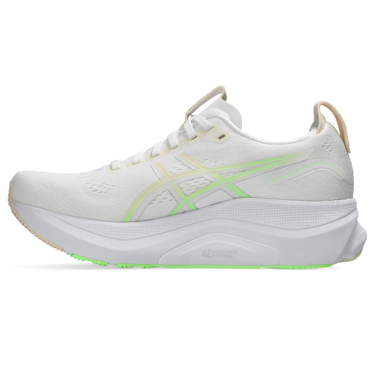Asics  shoes  neutral running shoes mens  sneakers Gel-Kayano 31 White / Neon Green