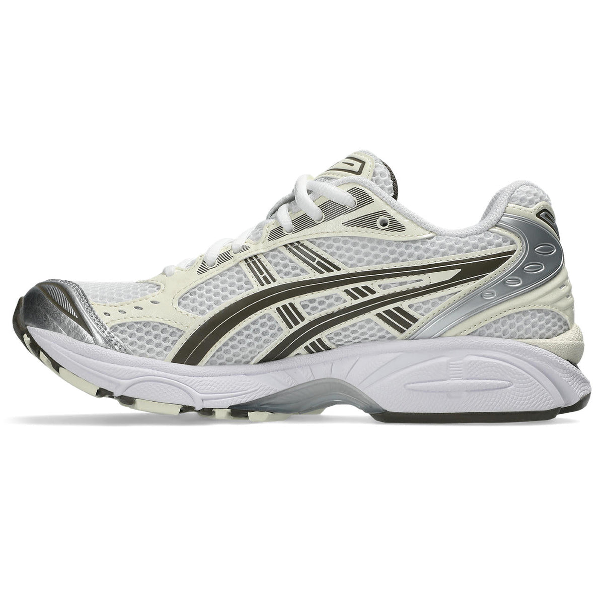 Asics  shoes  neutral running shoes mens  sneakers Gel-Kayano 14 White / Olive / Metallic Silver