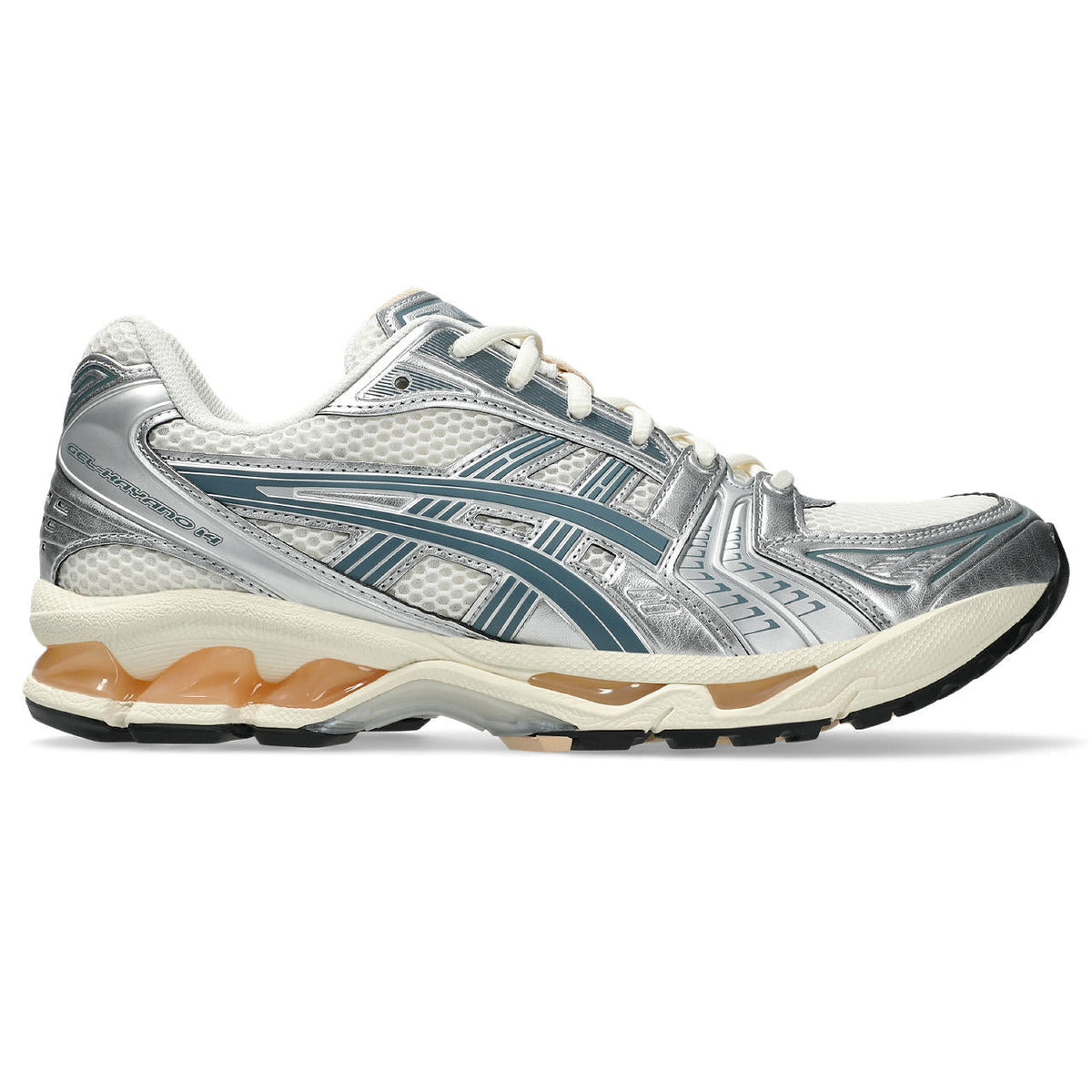 Asics  shoes  neutral running shoes mens  sneakers Gel-Kayano 14 Cream / Metallic Silver / Slate Blue