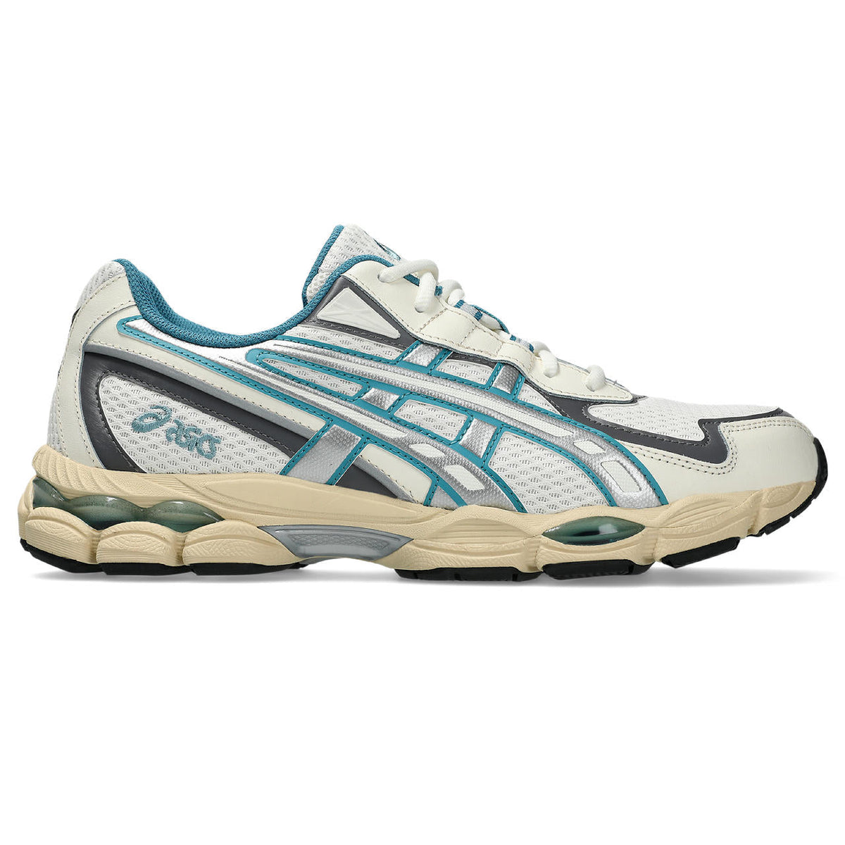 Asics womens shoes  neutral running shoes mens  sneakers Gel-Kayano 14 ¨C Cream/Teal Blue/Silver Sneaker