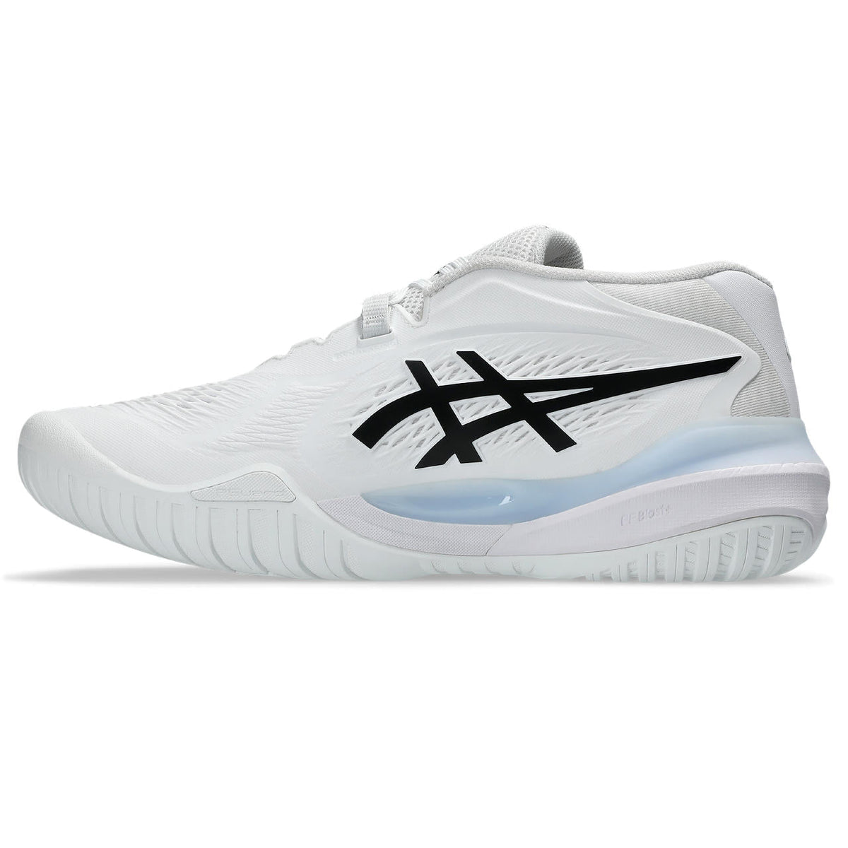 Asics womens shoes  neutral running shoes mens  sneakers Gel-Resolution ¨C White/Black/Light Blue Tennis Sneaker