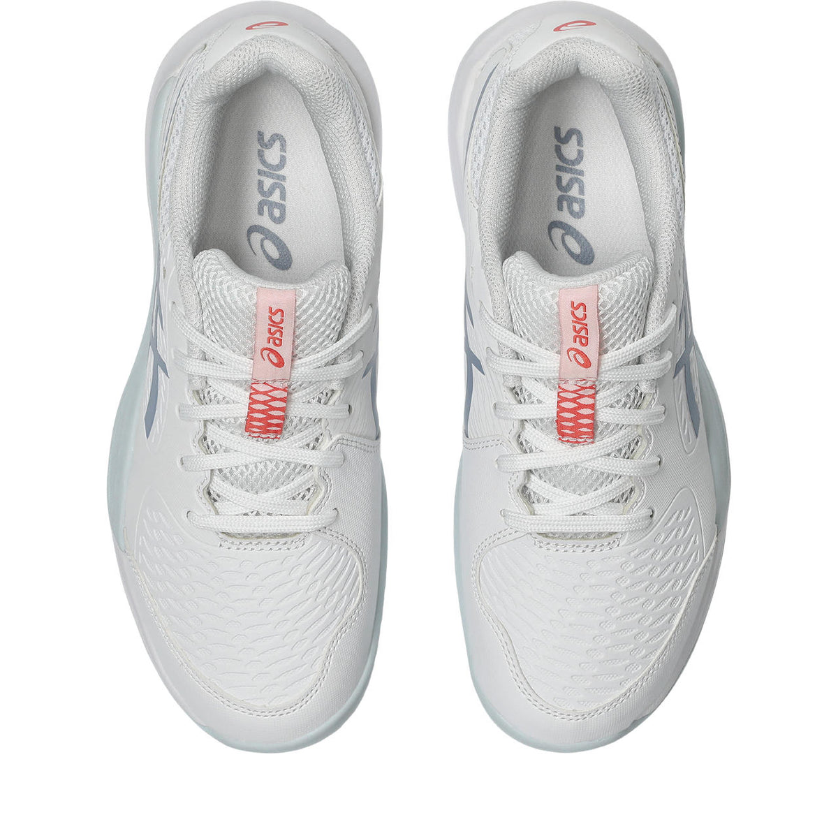 Asics womens shoes  neutral running shoes mens  sneakers Gel-Resolution ¨C White/Dusty Blue Tennis Sneaker