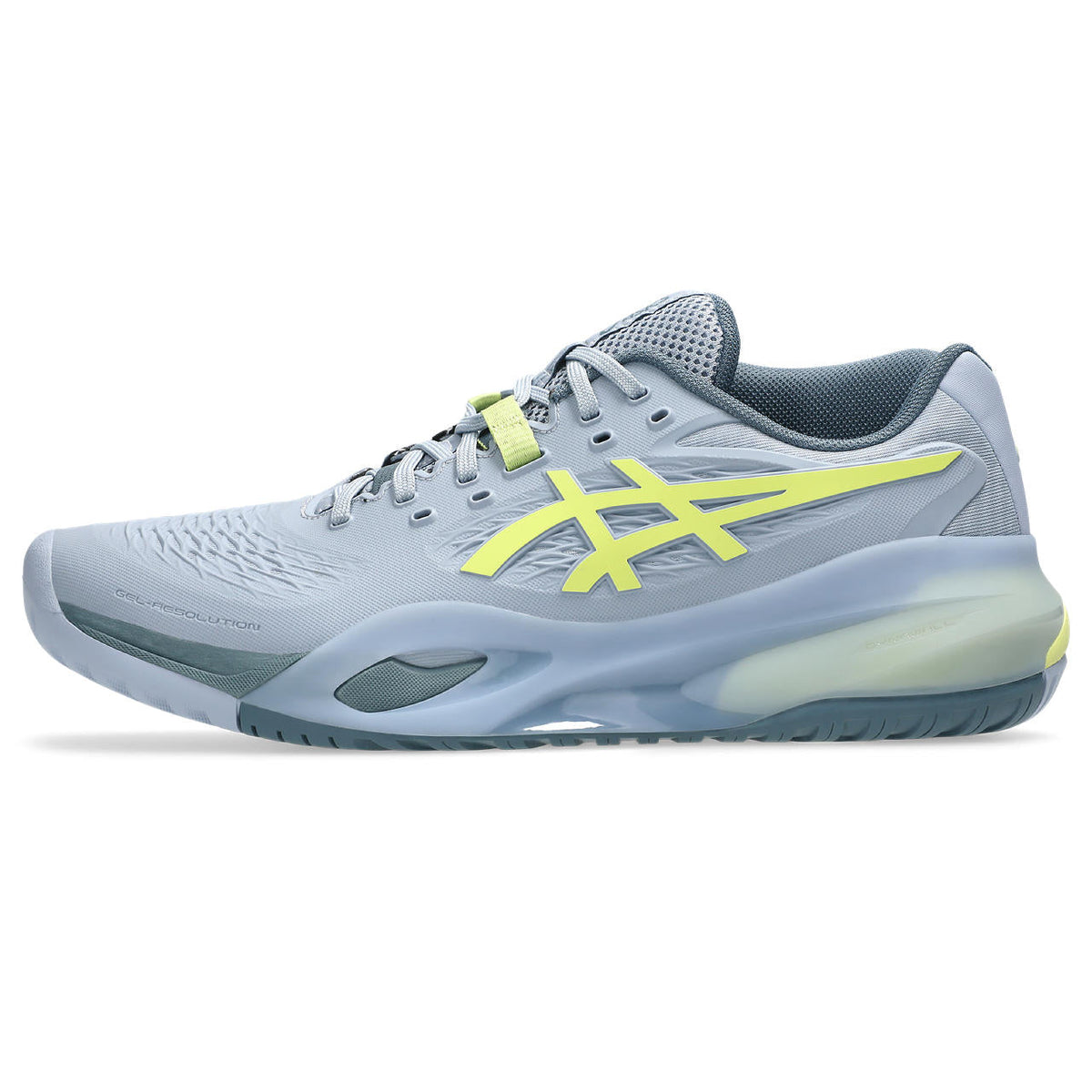 Asics womens shoes  neutral running shoes mens  sneakers Gel-Resolution ¨C Grey/Pale Lime Yellow Tennis Sneaker