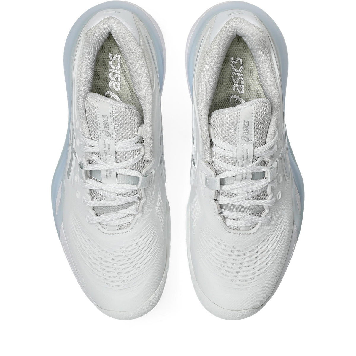 Asics womens shoes  neutral running shoes mens  sneakers Gel-Resolution ¨C White/Silver Tennis Sneaker