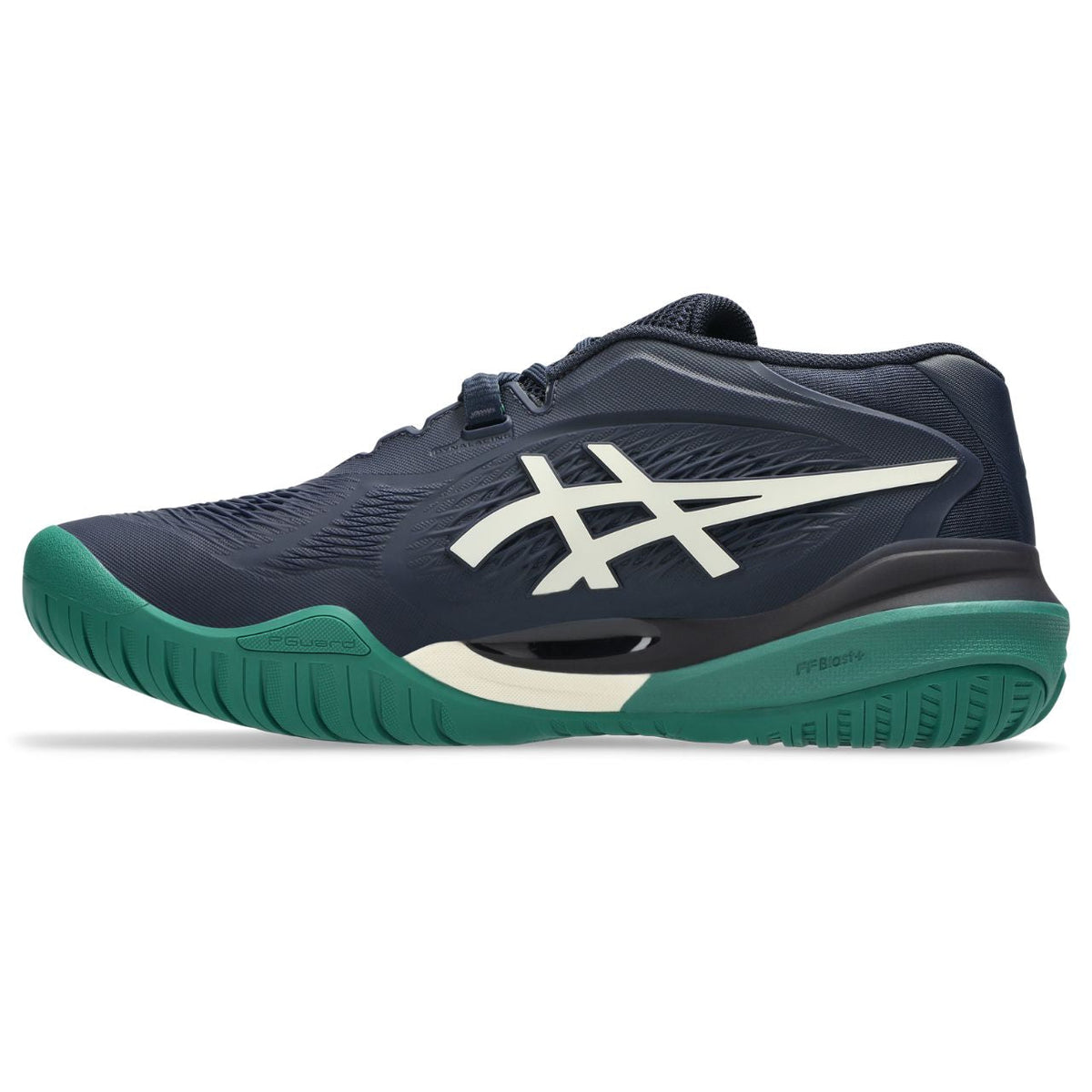 Asics womens shoes  neutral running shoes mens  sneakers Gel-Resolution ¨C Navy/Off-White/Green Tennis Sneaker