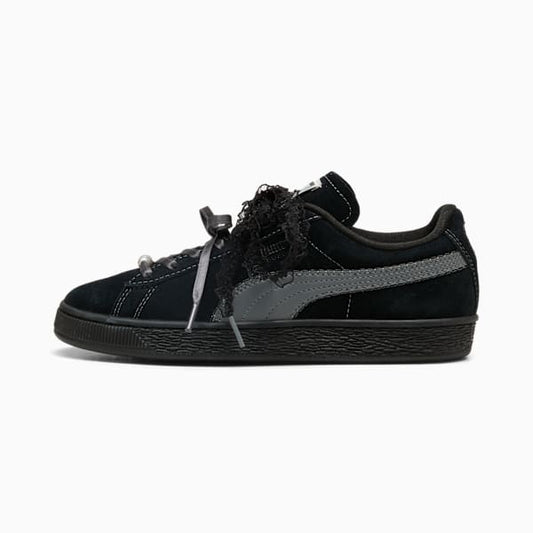 Puma Suede ¡ª Black / Lace Ribbon / Pearl puma shoes for men  womens shoes  roma shoes