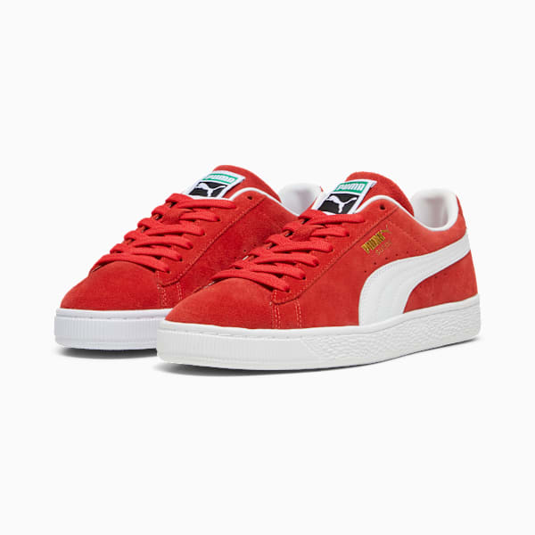 PUMA Suede Classic Red-White  puma shoes for men  womens shoes  roma shoes