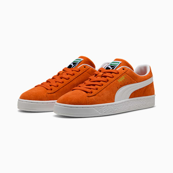 PUMA Suede Classic Orange?White?Gold puma shoes for men  womens shoes  roma shoes