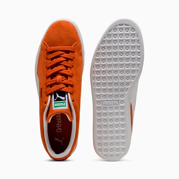 PUMA Suede Classic Orange?White?Gold puma shoes for men  womens shoes  roma shoes