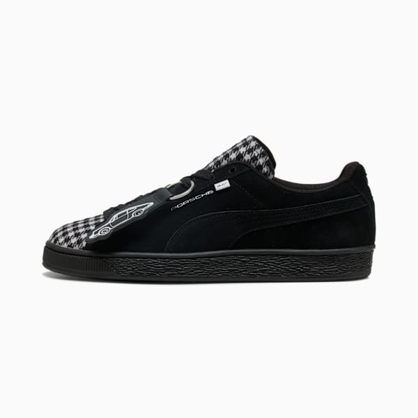PUMA Suede Classic ¡Á Porsche Black Houndstooth puma shoes for men  womens shoes  roma shoes