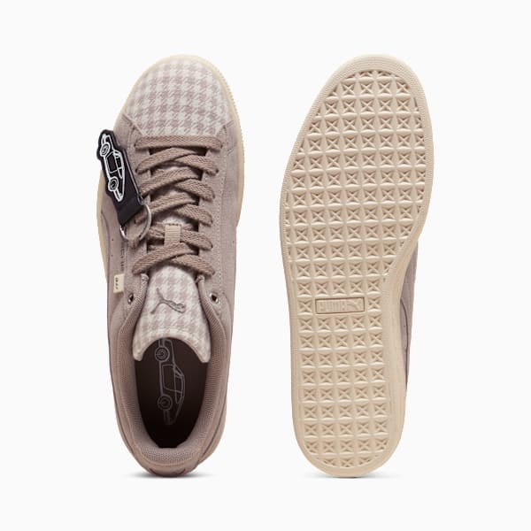 PUMA Suede Classic ¡Á Porsche Dusty Mauve Houndstooth puma shoes for men  womens shoes  roma shoes
