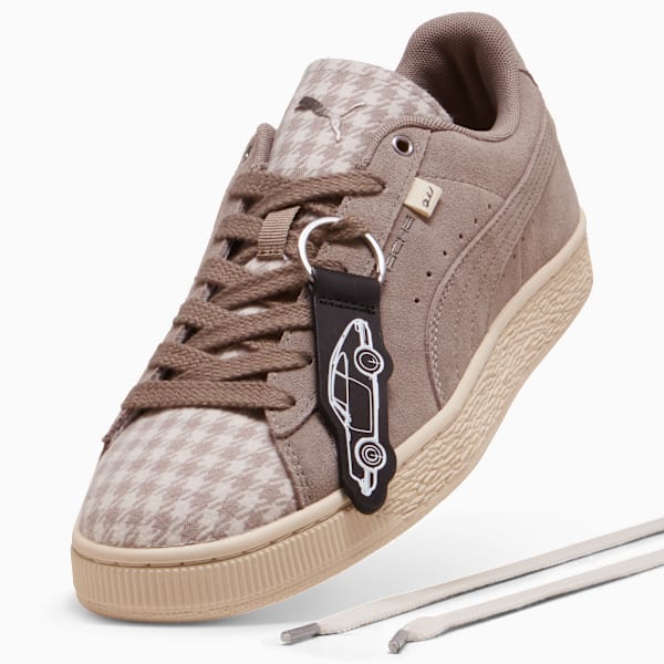 PUMA Suede Classic ¡Á Porsche Dusty Mauve Houndstooth puma shoes for men  womens shoes  roma shoes