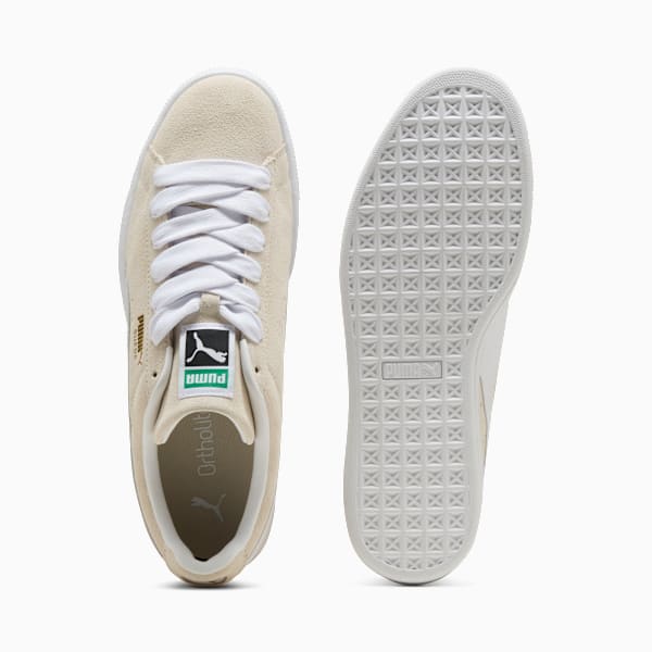 PUMA Suede Classic Cream-White-Gold puma shoes for men  womens shoes  roma shoes