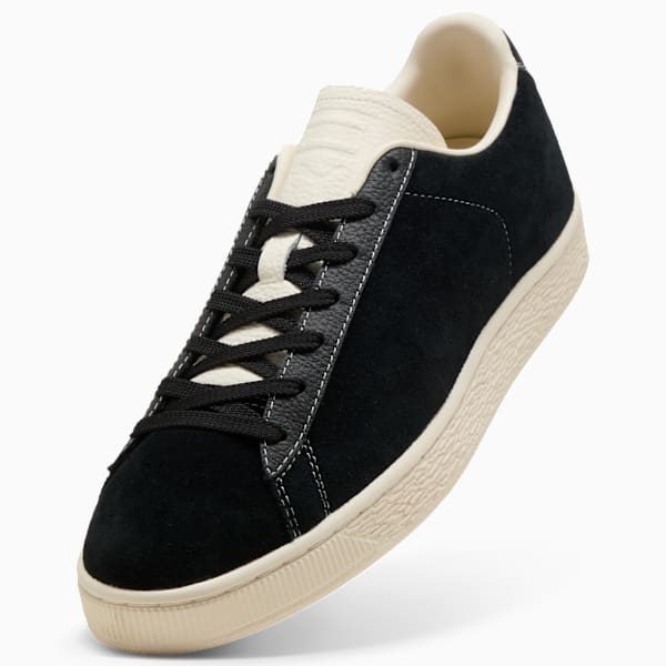 PUMA Suede Vintage Black-Off-White Stitch puma shoes for men  womens shoes  roma shoes