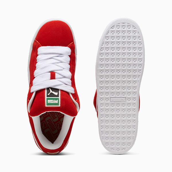 PUMA Suede XL Red-White-Gold puma shoes for men  womens shoes  roma shoes
