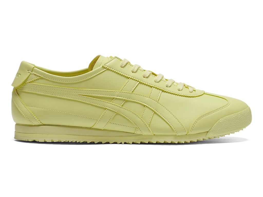 Onitsuka Tiger Mexico 66 Unisex Sneakers ¨C Light Yellow Leather  running shoes women asics mens shoes